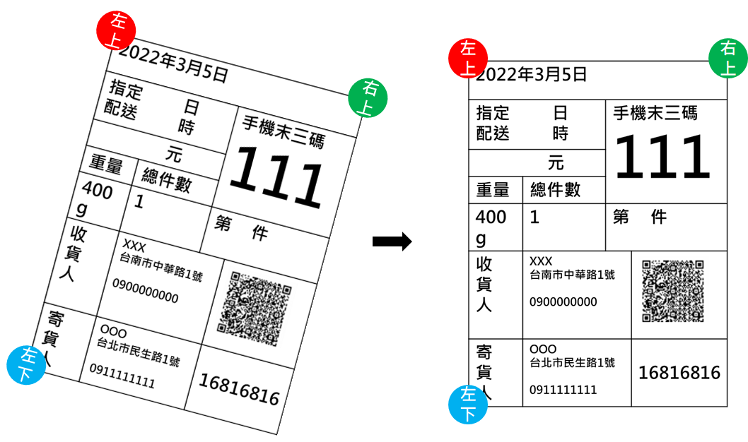 圖13、校正圖片歪斜